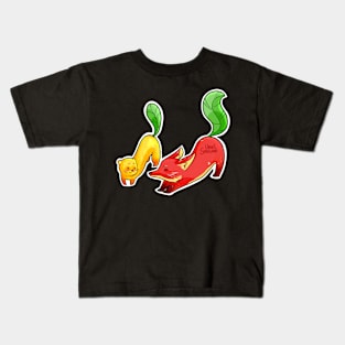 lemon ferret and apple fox Kids T-Shirt